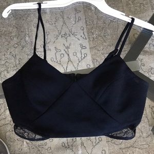 Black crop top